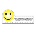 6" Plastic Rectangle Ruler w/ Corner Circle